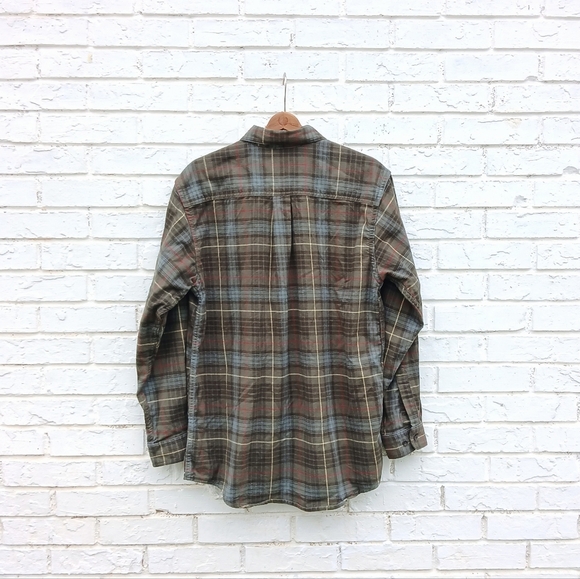 L.L. Bean Flannel Plaid Shirt Medium - Picture 3 of 3